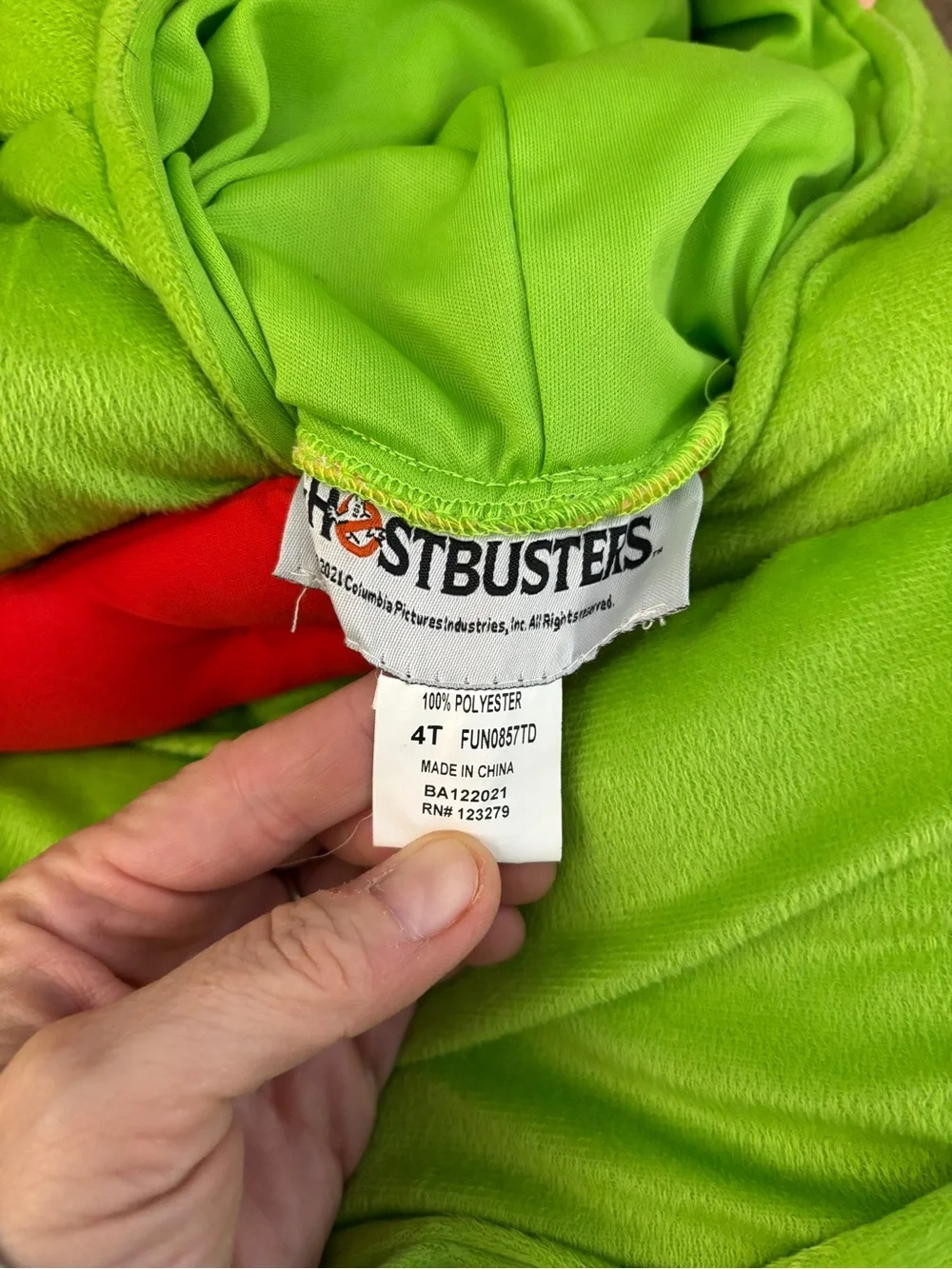 Ghostbusters Slimer Halloween Dress Up Costume Unisex 4T